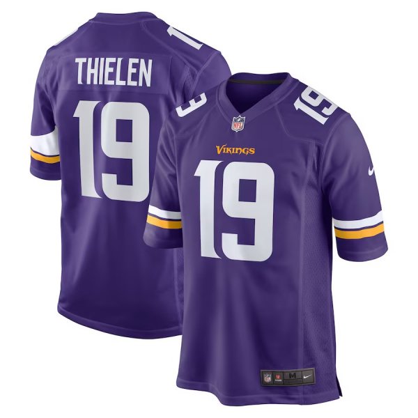 Men's Minnesota Vikings #19 Adam Thielen Nike Purple Game Jersey