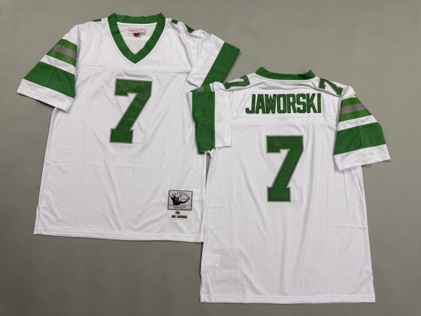 Men's Philadelphia Eagles #7 Ron Jaworski White Jersey