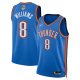 Men's Unisex Oklahoma City Thunder #8 Jalen Williams Nike Blue 2025 NBA Finals Swingman Jersey - Icon Edition