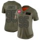 Women's Kansas City Chiefs #95 Chris Jones CamoStitched NFL Limited 2019 Salute to Service Jersey