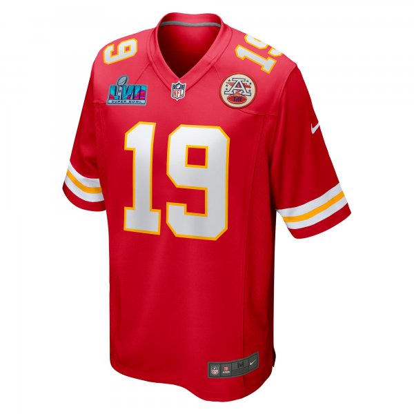 Men's Kansas City Chiefs Kadarius Toney Nike Red Super Bowl LVII (2022 Season) Patch Game Jersey