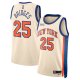 Men's Unisex New York Knicks #25 Mikal Bridges Nike Cream 2025/26 Swingman City Edition Jersey