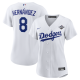 Women's Los Angeles Dodgers #8 Enrique Hernandez Nike White 2025 World Series Home Player Jersey