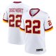 Men's #22 Jacory Croskey-Merritt Washington Commanders Nike Game Super Bowl Era White Jersey