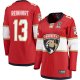 Women's #13 Sam Reinhart Florida Panthers 2025 Stanley Cup Champions Breakaway Red Jersey