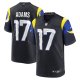 Men's #17 Davante Adams Los Angeles Rams Nike 2025 Rivalries Collection Game Midnight Blue Jersey