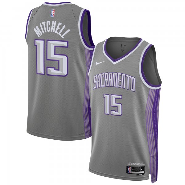 Unisex Sacramento Kings Davion Mitchell Nike Anthracite 2022/23 Swingman Jersey - City Edition