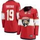 Women's #19 Matthew Tkachuk Florida Panthers 2025 Stanley Cup Champions Breakaway Red Jersey
