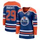 Women's #29 Leon Draisaitl Edmonton Oilers Fanatics 2025 Stanley Cup Final Home Breakaway Royal Jersey