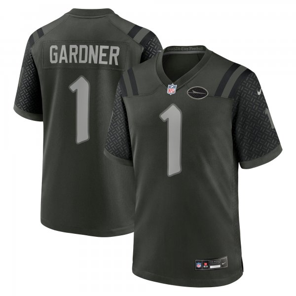 Men's #1 Ahmad Sauce Gardner New York Jets Nike 2025 Rivalries Collection Game Gotham Green Jersey