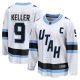 Men's Utah Mammoth #9 Clayton Keller White Away Breakaway Player Jersey