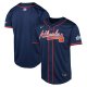 Youth Atlanta Braves Nike Navy 2025 MLB Speedway Classic Alternate Limited Jersey