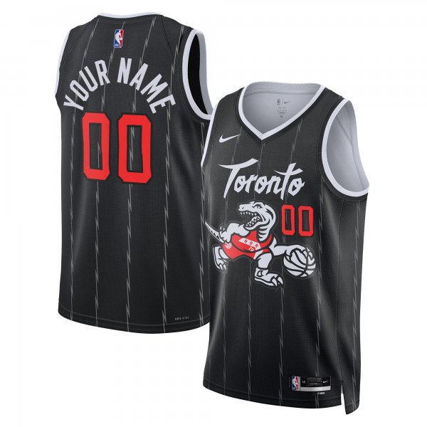 Men's Unisex Toronto Raptors Nike Black 2025/26 City Edition Swingman Custom Jersey