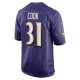 Men's Baltimore Ravens Dalvin Cook Nike  Purple  Game Jersey