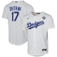 Youth Los Angeles Dodgers #17 Shohei Ohtani Nike White 2025 World Series Home Player Jersey