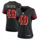 Women's San Francisco 49ers #49 The Faithful Nike Black 2025 Rivalries Collection Game Jersey