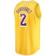 Men's Los Angeles Lakers Jarred Vanderbilt Fanatics Gold Fast Break Player Jersey - Icon Edition