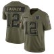 Men's #12 Roger Staubach Dallas Cowboys Nike 2025 Salute to Service Retired Limited Olive Jersey