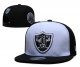 Las Vegas Raiders White and Black Cap