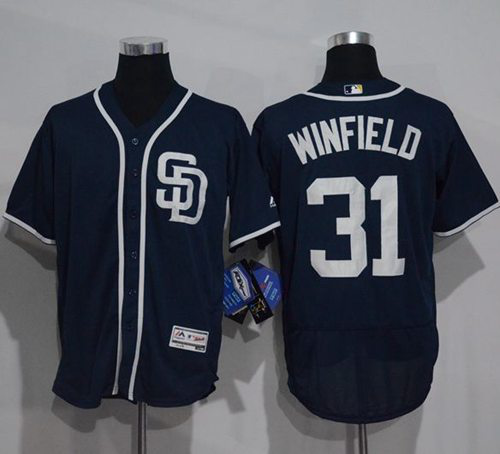 San Diego Padres #31 Dave Winfield Navy Blue Flexbase Collection Stitched MLB Jersey