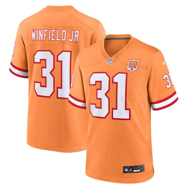 Men's Tampa Bay Buccaneers #31 Antoine Winfield Jr. Nike Creamsicle 50th Season Game Jersey