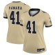 Women's New Orleans Saints #41 Alvin Kamara Nike Gold Gameday Golds Alternate Legend Player Performance Top
