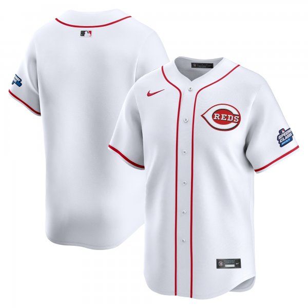 Men's Cincinnati Reds Nike White 2025 MLB Speedway Classic Home Limited Jersey