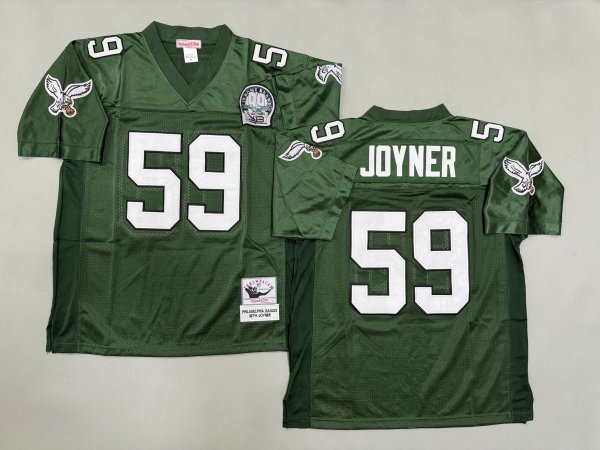 Men's Philadelphia Eagles #59 Seth Joyner Green Jersey