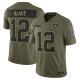Men's #12 Chris Olave New Orleans Saints Nike 2025 Salute to Service Limited Olive Jersey