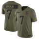 Men's #7 C.J. Stroud Houston Texans Nike 2025 Salute to Service Limited Olive Jersey