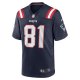 Men's New England Patriots Jonnu Smith Nike Navy Game Jersey
