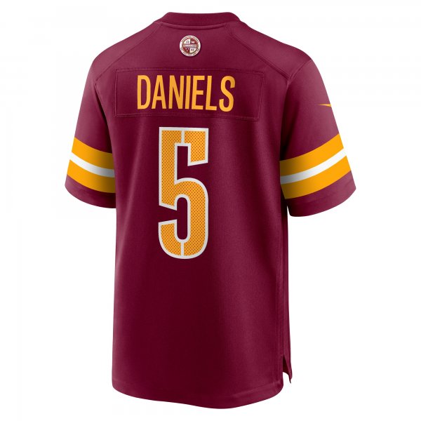 Men's Washington Commanders Jayden Daniels Nike Burgundy 2024 NFL Draft First Round Pick Player Game Jersey