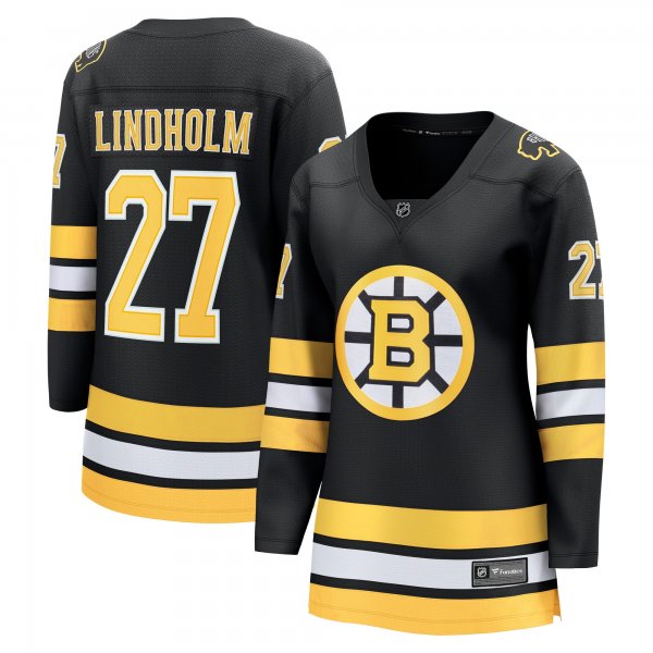 Women's Boston Bruins #27 Hampus Lindholm Black Home Breakaway Player Jersey