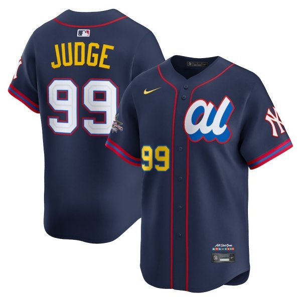 Men's American League #99 Aaron Judge Nike Navy 2025 All-Star Edition Limited Player Jersey