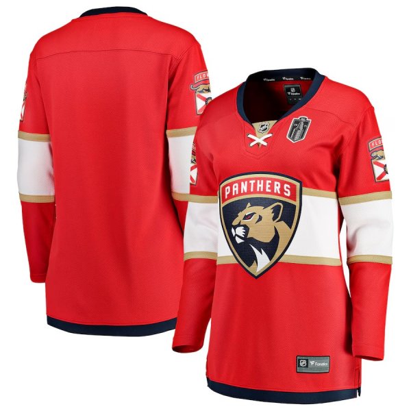 Women's Florida Panthers 2025 Stanley Cup Final Home Breakaway Red Jersey