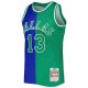 Men's Dallas Mavericks Steve Nash Mitchell & Ness Blue/Green Hardwood Classics 1998/99 Split Swingman Jersey